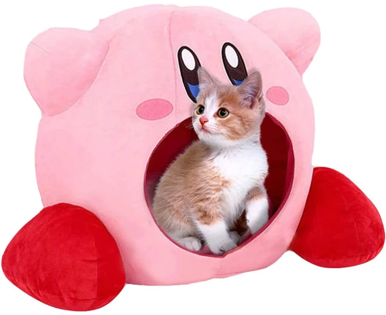Puppy Cat Cozy Bed Cave Nest for Small Pet Sucked in by Kirby Plush Kitty Beds