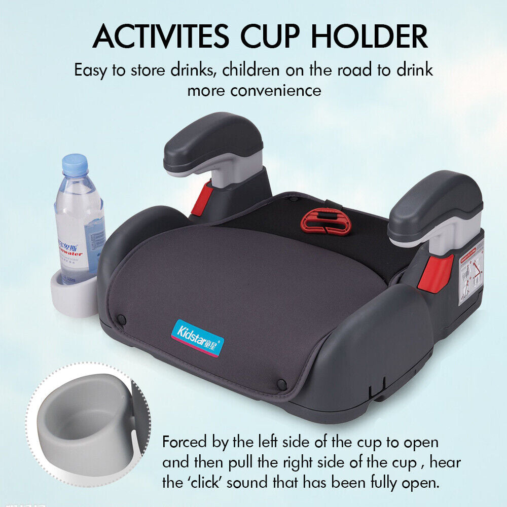 4- 12 Years Car Booster Seat Chair Cushion Pad for Toddler Children Kids Sturdy