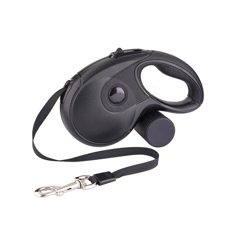 5M/8M Retractable Dog Leash Roulette Leashes with Poop Bag Dispenser Pet Lead Leash for Dogs Cats Collar Harness Dog Accessories