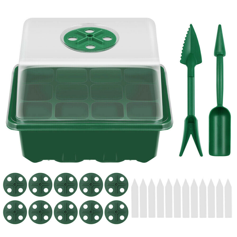 10 Set 12 Hole Plant Seeds Grow Box Propagation Nursery Seedling Starter Tray AU