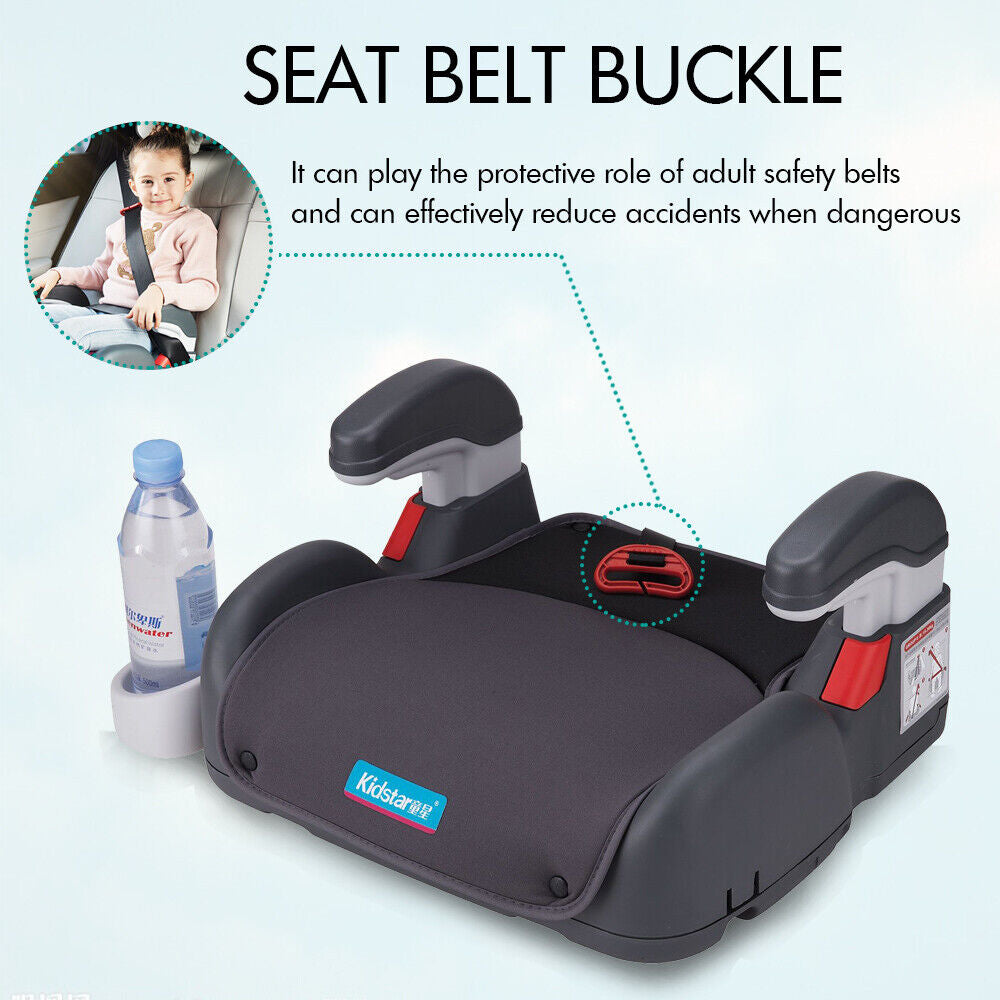 4- 12 Years Car Booster Seat Chair Cushion Pad for Toddler Children Kids Sturdy