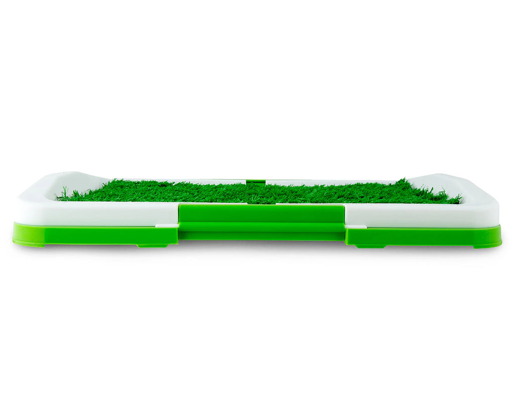 Toilet Training Tray W/ Grass - White/Green